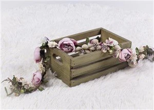 منظم صندوق خشبي للوجبات الخفيفة